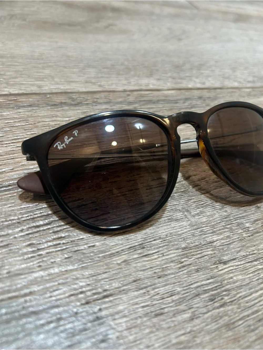 Ray-Ban Erika RB4171 Polarized Sunglasses Tortoise Brown 710/T5 54mm